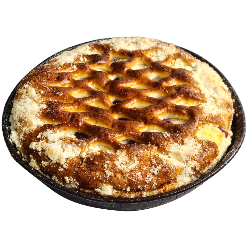 Пирог с творогом и маком